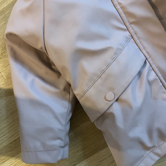 *LIKE NEW* Pink Zara Toddler Rain Jacket and Pants - Picture 3 of 7